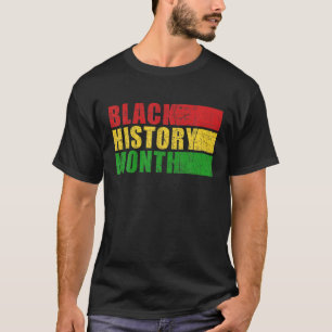 Vreemde zwarte geschiedenis maand Zwarte Pride Afr T-shirt