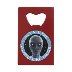 vreemdeling creditkaart flessenopener