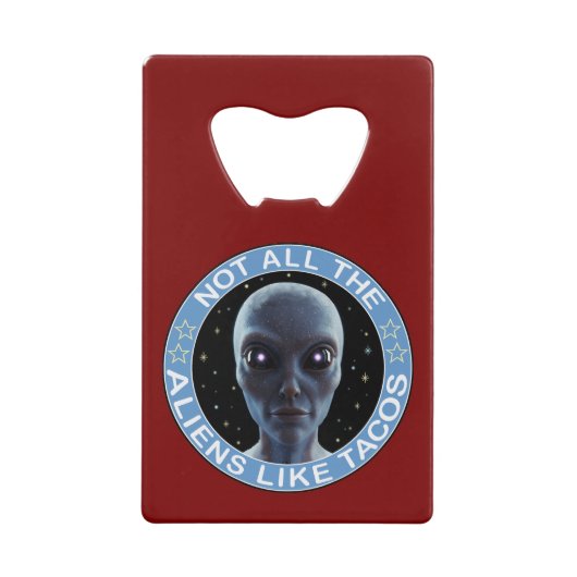 vreemdeling creditkaart flessenopener (Voorkant)