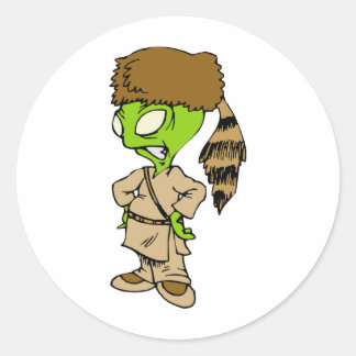 vreemdeling ronde sticker