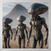 Vreemdelingen en Vulkaan Poster (Voorkant)