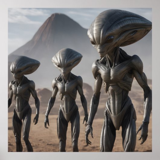 Vreemdelingen en Vulkaan Poster (Voorkant)