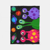 vreemdelingen in de buitenruimte fleece deken (Voorkant)