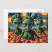 Vreemdelingen met appels briefkaart (Voorkant / Achterkant)