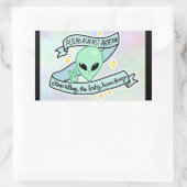 Vreemdelingen tegen Abortus sticker (Tas)