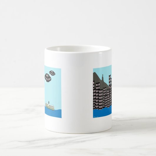 Vreemdelingen vallen Hongkong binnen Koffiemok (Center)