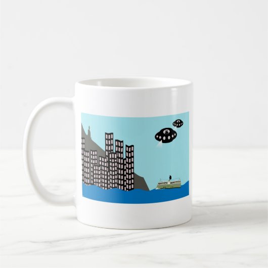 Vreemdelingen vallen Hongkong binnen Koffiemok (Links)