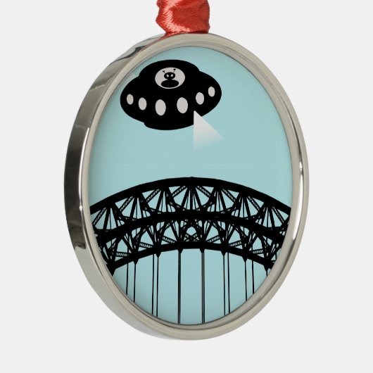 Vreemdelingen vallen Newcastle binnen Metalen Ornament (Rechts)