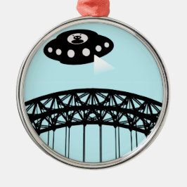 Vreemdelingen vallen Newcastle binnen Metalen Ornament
