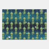 Vreemdelingenheden en UFO's Buitenruimtevaart op z Inpakpapier Vel (Voorkant 2)