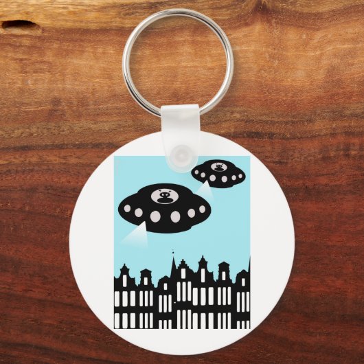 Vreemdelingeninvasie in Amsterdam Sleutelhanger (Voorkant)