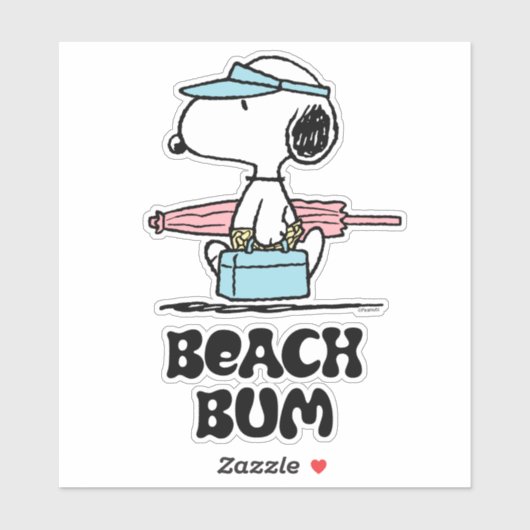 VREEMDEN | Beach Bum Snoopy Sticker (Vel)