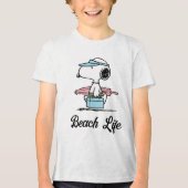 VREEMDEN | Beach Bum Snoopy Tri-Blend Shirt (Voorkant)