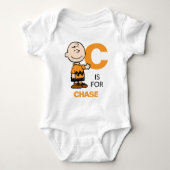 VREEMDEN | Gepersonaliseerde Charlie Brown Romper (Voorkant)
