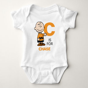 VREEMDEN   Gepersonaliseerde Charlie Brown Romper