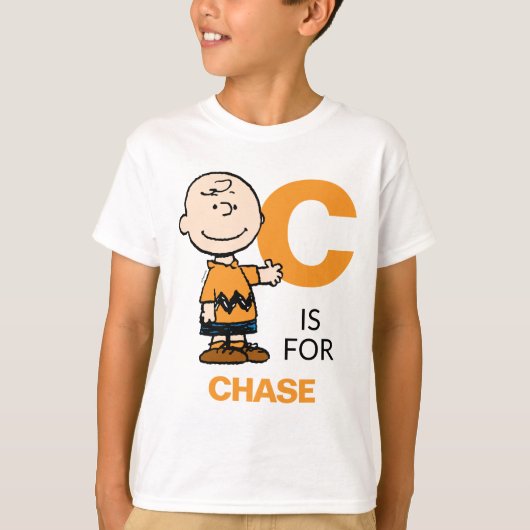VREEMDEN | Gepersonaliseerde Charlie Brown T-shirt (Voorkant)