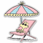 VREEMDEN | Hout bestemd voor het strand Sticker (Voorkant)