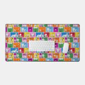 VREEMDEN | Klassiek komisch patroon Bureaumat (Keyboard & Muis)