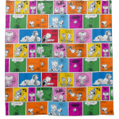 VREEMDEN | Klassiek komisch patroon Douchegordijn (Voorkant)