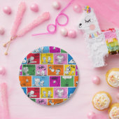 VREEMDEN | Klassiek komisch patroon Papieren Bordje (Feest)