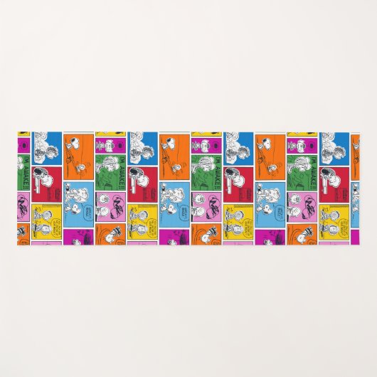 VREEMDEN | Klassiek komisch patroon Yogamat (Voorkant (horizontaal))
