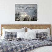VREEMDEN KUNNEN ENGELEN CANVAS PRINT ZIJN (Insitu (Slaapkamer))