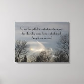 VREEMDEN KUNNEN ENGELEN CANVAS PRINT ZIJN (Voorkant)