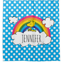 VREEMDEN | Rainbow Polka Dots van Woodstock Douchegordijn