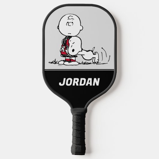 VREEMDEN | Rood en zwart | Jouw namen toevoegen Pickleball Paddle (Achterkant)