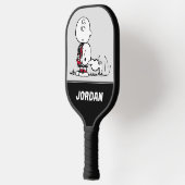 VREEMDEN | Rood en zwart | Jouw namen toevoegen Pickleball Paddle (Links)