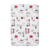 VREEMDEN | Rood en zwart patroon Badmat (Voorkant Verticaal)