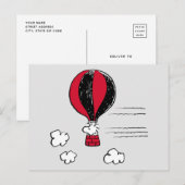 VREEMDEN | Rood en zwart patroon Briefkaart (Voorkant / Achterkant)