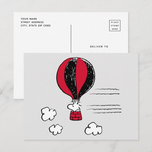 VREEMDEN | Rood en zwart patroon Briefkaart (Voorkant / Achterkant)