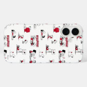 VREEMDEN | Rood en zwart patroon Case-Mate iPhone Case (Achterkant (horizontaal))