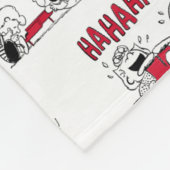 VREEMDEN | Rood en zwart patroon Fleece Deken (Hoek)