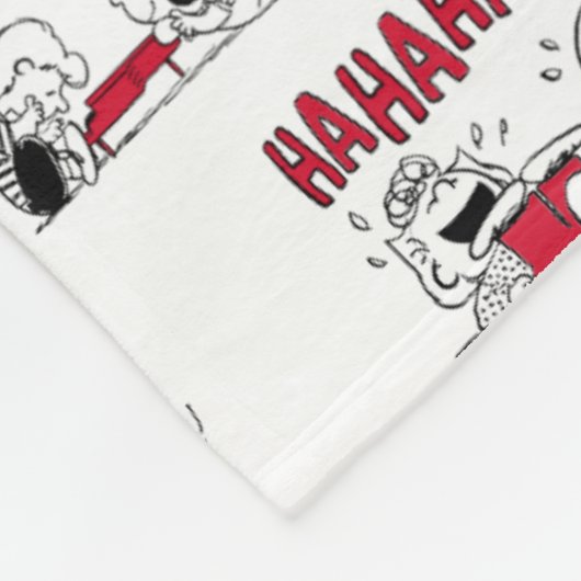 VREEMDEN | Rood en zwart patroon Fleece Deken (Hoek)