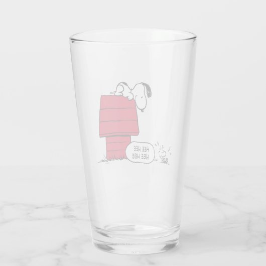 VREEMDEN | Rood en zwart patroon Glas (Achterkant)