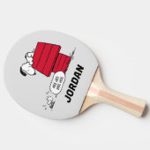 VREEMDEN | Rood en zwart patroon | Jouw namen toev Tafeltennisbatje (Zijkant)