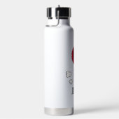 VREEMDEN | Rood en zwart patroon | Jouw namen toev Waterfles (Rechts)