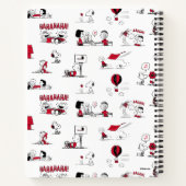 VREEMDEN | Rood en zwart patroon Notitieboek (Achterkant)