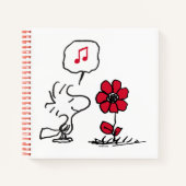 VREEMDEN | Rood en zwart patroon Notitieboek (Voorkant)