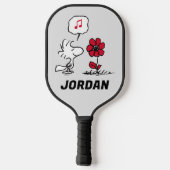 VREEMDEN | Rood en zwart patroon Pickleball Paddle (Achterkant)
