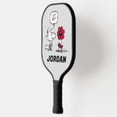 VREEMDEN | Rood en zwart patroon Pickleball Paddle (Links)