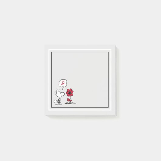 VREEMDEN | Rood en zwart patroon Post-it® Notes (Voorkant)