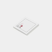 VREEMDEN | Rood en zwart patroon Post-it® Notes (Schuin)