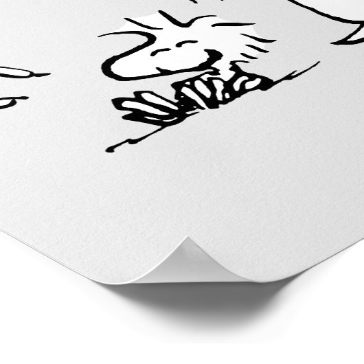 VREEMDEN | Rood en zwart patroon Poster (Hoek)