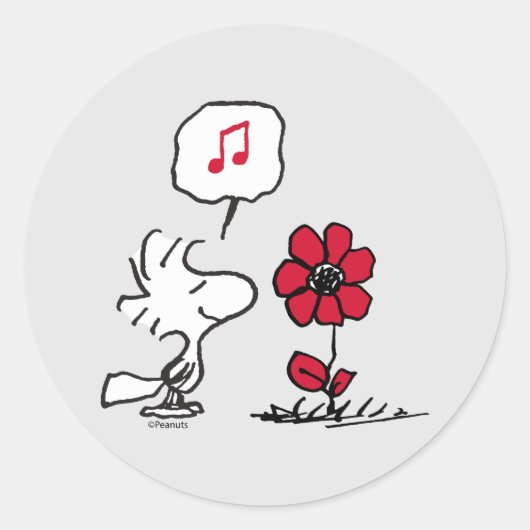 VREEMDEN | Rood en zwart patroon Ronde Sticker (Voorkant)