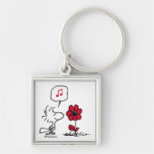 VREEMDEN | Rood en zwart patroon Sleutelhanger (Voorkant)