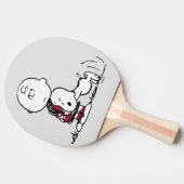 VREEMDEN | Rood en zwart patroon Tafeltennisbatje (Zijkant)