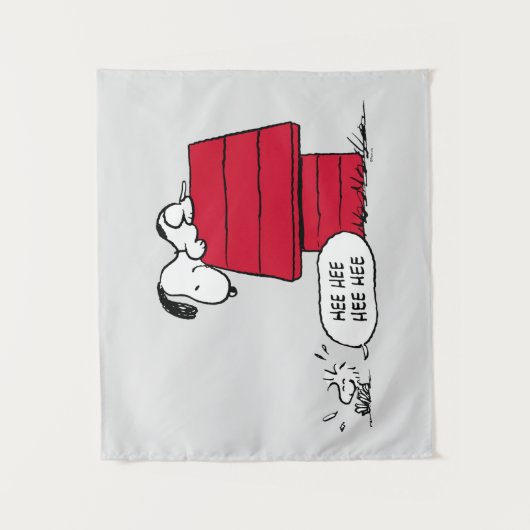 VREEMDEN | Rood en zwart patroon Wandkleed (Voorkant)